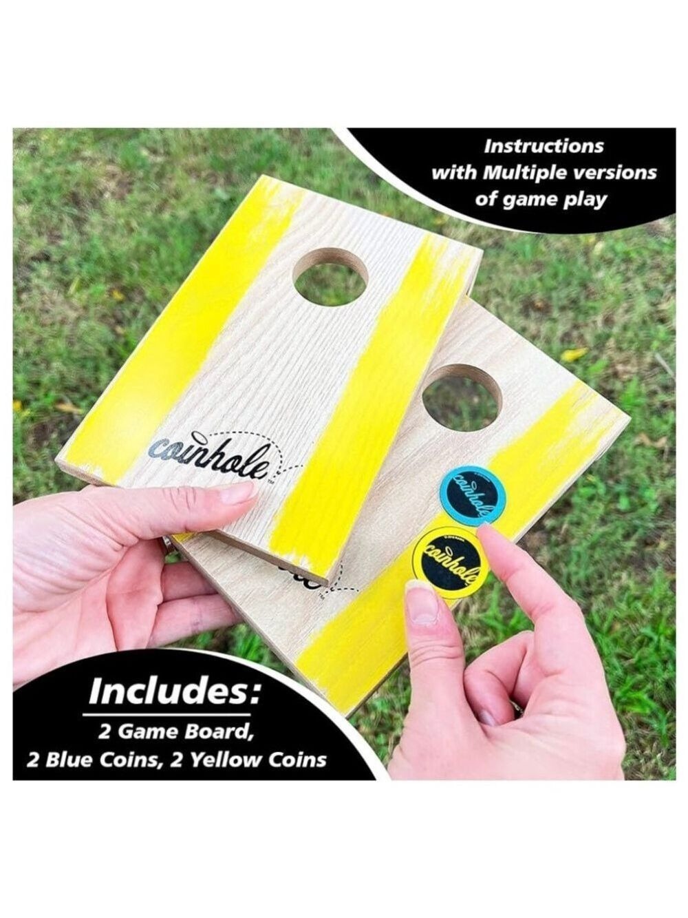 Hasbro Coinhole Game Indoor/Outdoor Fun for Kids & Adults (Party Game Set) - Picture 5 of 11